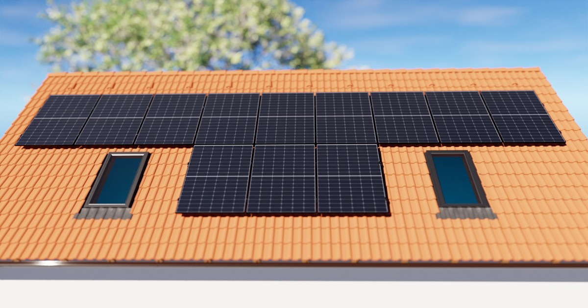 Hybridní fotovoltaická elektrárna na rodinný dům o výkonu 5,52 kWp